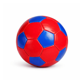 Minge de fotbal de 6", roșu-albastru