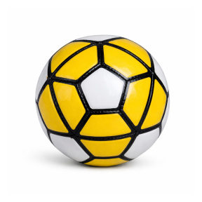 Minge de fotbal 6", alb-galben