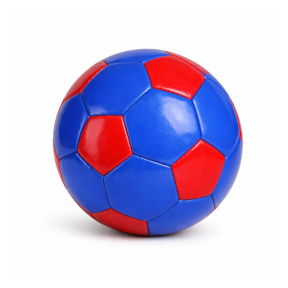 Minge de fotbal de 6", albastru-roșu