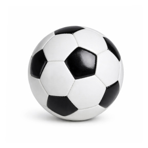 Minge de fotbal 6", alb-negru