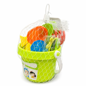 Set pentru nisip cu galeata verde deschis