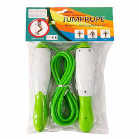 Coarda de sărit cu contor, verde