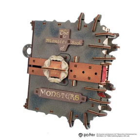 Puzzle 3D din lemn mecanic,Ugears, Cartea Monștrilor Monstruoși™, 195 piese