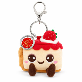 Мягкая игрушка-брелок KeelToys, Выпечка, Клубничный пирог
