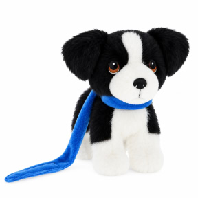 Jucarie moale KeelToys, Catei la lesa, 14 cm, Border Collie