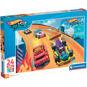 Hotwheels, 24 MAXI элемента, Clementoni