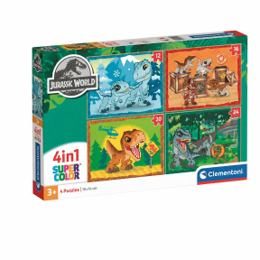 Jurassic World, 4 puzzle-uri într-unul, Clementoni