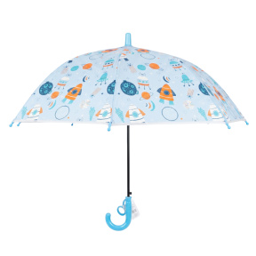 Umbrelă pentru copii albastru deschis, cu rachete