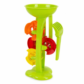 Пляжный набор с песочной воронкой, 5 предметов, зеленый