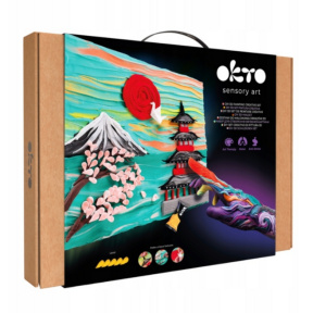 Tablou 3D cu plastilină ușoară Okto, 30×40 сm, Orașe "Japan"