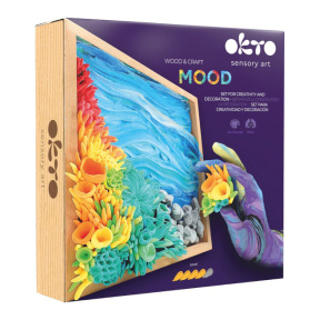 Tablou 3D cu plastilină ușoară Okto, 21×21 сm, Dispoziție "Calmul oceanului"