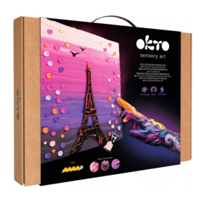 Tablou 3D cu plastilină ușoară Okto, 30×40 сm, Orașe "Paris"