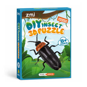 Puzzle 3D „Insectă” – Licurici, 59 piese