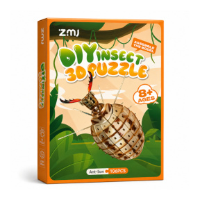 Puzzle 3D „Insectă” – Leul furnicilor, 106 piese