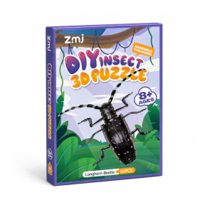Puzzle 3D „Insectă” – Gândac croitor, 66 de piese