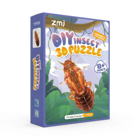 Puzzle 3D „Insectă” – Exuvie de cicadă, 77 de piese