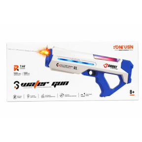 Pistol de apa electric, alb-albastru
