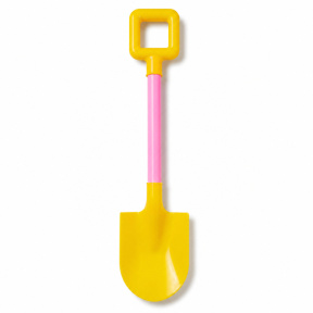 Lopățică de plajă din plastic, roz, rotunjită