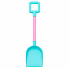 Lopățică de plajă din plastic, turcoaz, pătrată