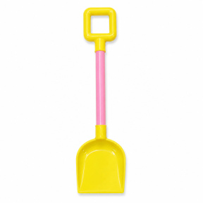 Lopățică de plajă din plastic, roz, pătrată