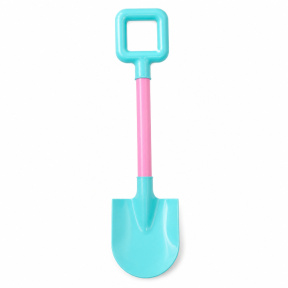 Lopățică de plajă din plastic, turcoaz, rotunjită