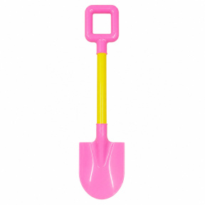 Lopățică de plajă din plastic, galbenă, rotunjită