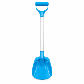 Lopățică de plajă 47 cm cu mâner metalic, albastru deschis