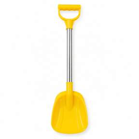 Lopățică de plajă 47 cm cu mâner metalic, galbenă