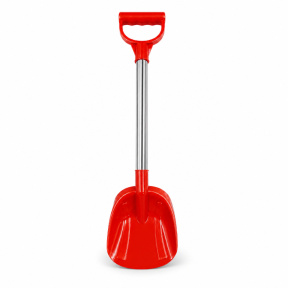 Lopățică de plajă 47 cm cu mâner metalic, roșu