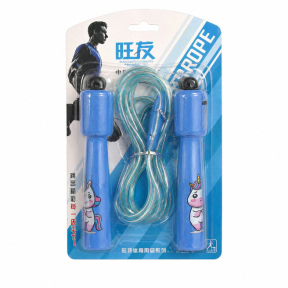 Coarda de sarit luminoasa, cu contor, albastra