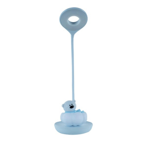 Lampa de birou KITE LED cu acumulator Cloudy Bear, albastră