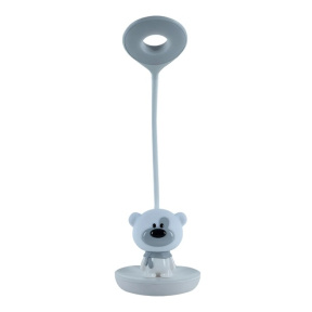 Lampa de birou KITE LED cu acumulator Bear, albă