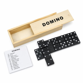 Domino in cutie de lemn