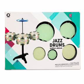 Set de tobe Jazz Drums, verde