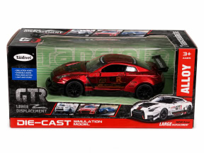 Машина металлическая  DIE CAST, GTR, красная