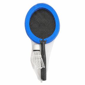 Set de badminton din material textil, în plasă, albastru