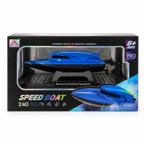 Barca cu telecomanda Speed Boat 2.4G, USB, albastru
