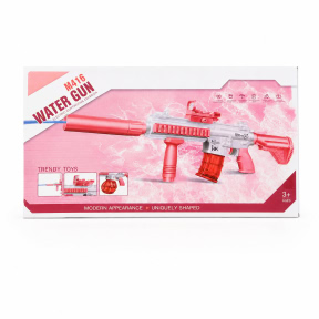 Pistol de apa M416, electric, USB, roz