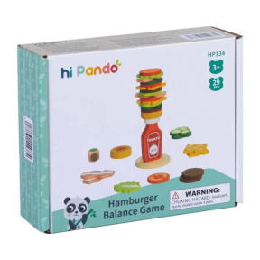 Joc de echilibru Tooky Toy Hamburger