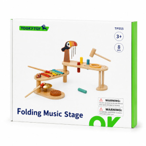 Măsuță muzicală din lemn Tooky Toy
