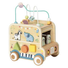 Cub educațional din lemn „Safari” Tooky Toy