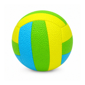 Minge de volei gonflabilă, verde cu albastru