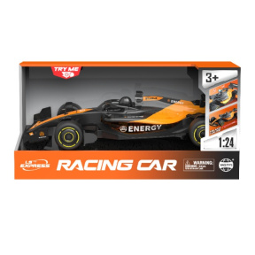 Mașină de curse F1 1:24 cu mecanism pull-back (lumini, sunete)
