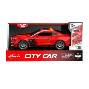 Mașină sport cu inerție 1:18 (lumini, sunete, uși care se deschid)