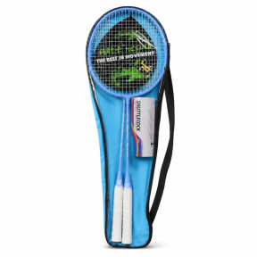 Rachete de badminton cu volane, albastre