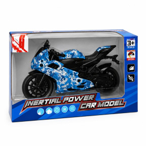 Motocicletă inerțială camuflaj digital albastru