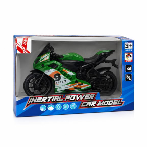 Motocicletă inerțială, verde