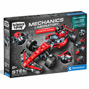 Конструктор Clementoni, ULTIMATE RACER , 370 деталей