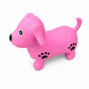 Игрушка-прыгун Собачка, розова