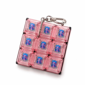 Breloc, Transparent, Mixt Light, 9 chei